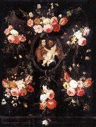 KESSEL, Jan van Holy Family  sf Spain oil painting reproduction